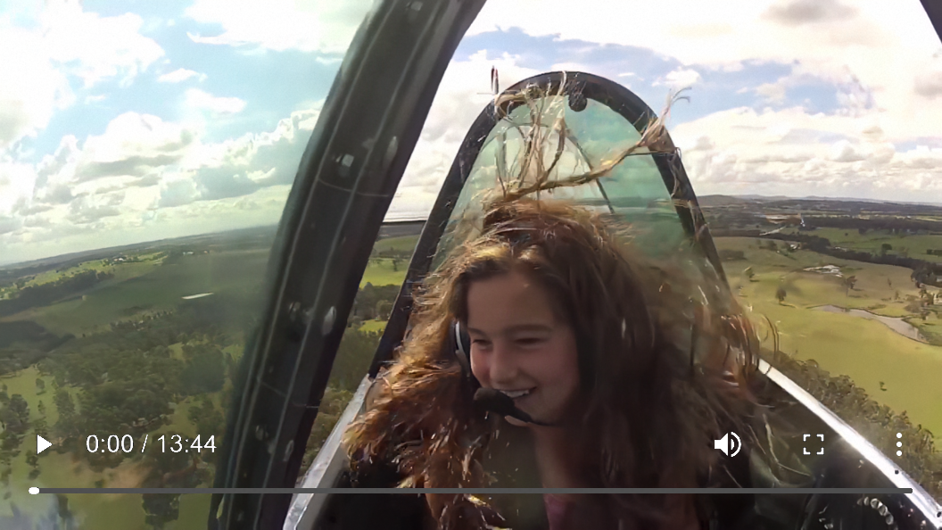 Irene's awesome Yak-52 flight